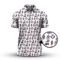 American Golf Shirt for Men, USA Flag Golf Polo, America 250th Anniversary Patriotic Golf Shirt, Gift for Golf Lovers